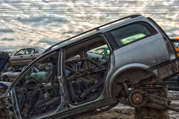 Fototapeta premium Old Metal on Scrapyard