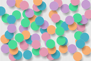 Background with color round shapes