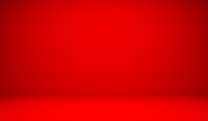 Abstract luxury red background used for display product ad and website template, 3D illustration. 