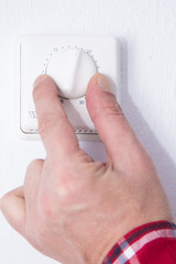 thermostat control for a central heating system