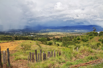 Fototapeta na wymiar village Papuan, Papua New Guinea