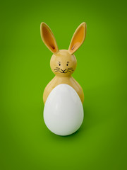 Obraz premium sweet Easter decoration bunny with egg