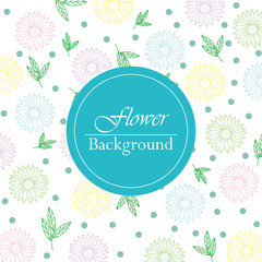 Outline Flower Background