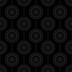 Fototapeta premium Seamless pattern with ornamental elements. Vector illustration.