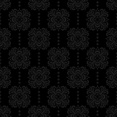 Seamless pattern with ornamental elements. Vector illustration.