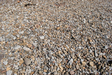 Seaside pebbles as a background