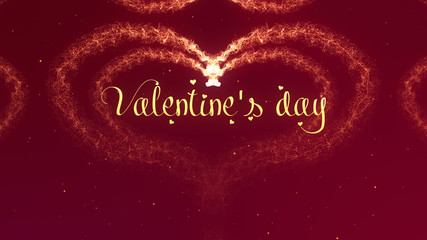 Fototapeta na wymiar Valentine's Day heart made of red wine splash isolated on red background. Be my valentine Share love.