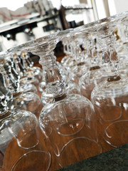 comptoir de brasserie - verres