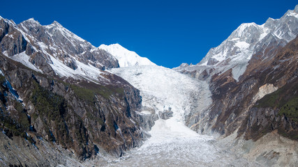 Obraz premium Hailuogou Glacier , Moxi Town, Luding County, Sichuan, China