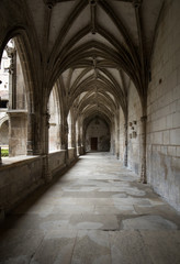 Medieval Cloister of Saint Etienne Cathedral in Cahors, Occitanie, France