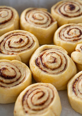 raw cinnamon rolls
