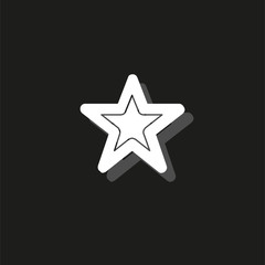 vector star symbol, rating or award shape, success icon