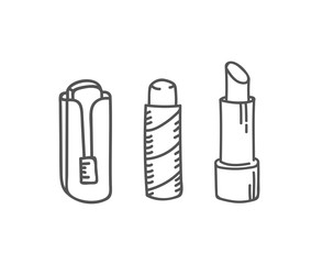 History of lipstick tubes set