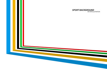 3d illustration, Sport games background.