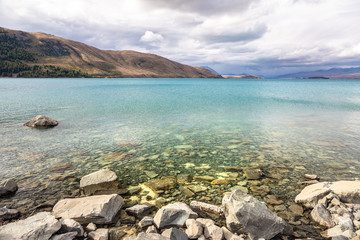 Fototapeta na wymiar Lake Tekapo New Zealand