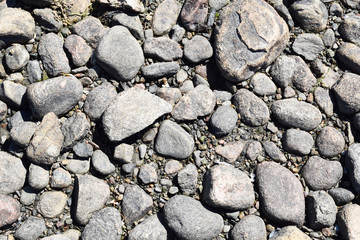 Gray stones background copy space