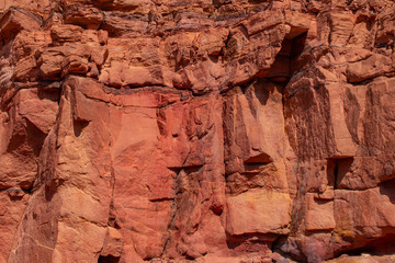 Coloured Canyon is a rock formation on Sinai peninsula. Sights of Nuweiba, Egypt.