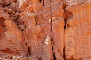 Coloured Canyon is a rock formation on Sinai peninsula. Sights of Nuweiba, Egypt.