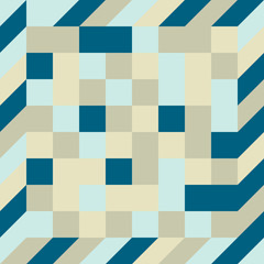 Colorful rectangle and square geometric abstract background in vector