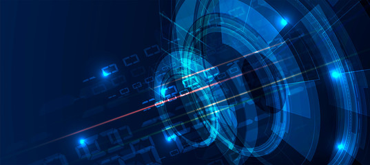 Abstract tech background. Futuristic technology interface