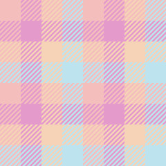 Plaid or tartan vector is background or texture in many color