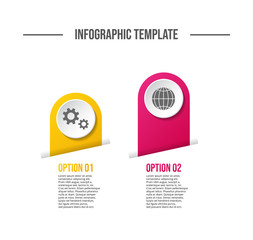 Fototapeta premium Concept of company timeline - business infograph. Vector