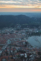 City of Como seen from above