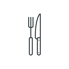 Cutlery Icon Vector logo for culinary business all company with modern high end look