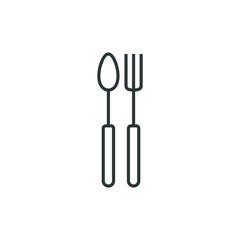 Cutlery Icon Vector logo for culinary business all company with modern high end look