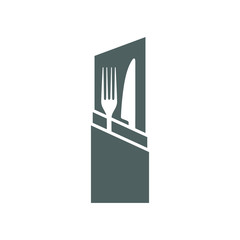 Cutlery Icon Vector logo for culinary business all company with modern high end look