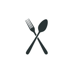 Cutlery Icon Vector logo for culinary business all company with modern high end look