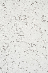 White relief plaster on wall closeup