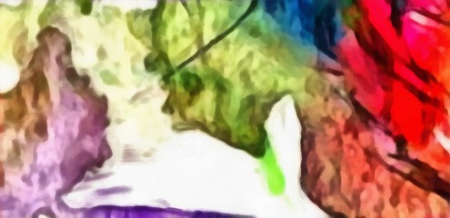 Abstract acrylic watercolor background. Colorful high resolution texture. Warm and bright colors pattern.