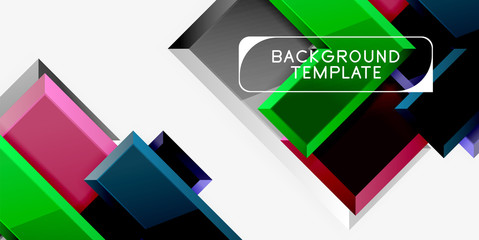 Glossy arrows geometric background