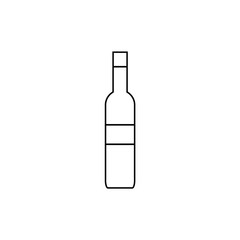 wine bottle icon. raster illustration