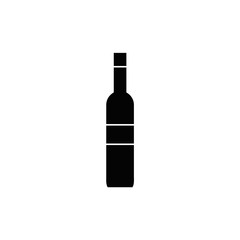 wine bottle icon. raster illustration
