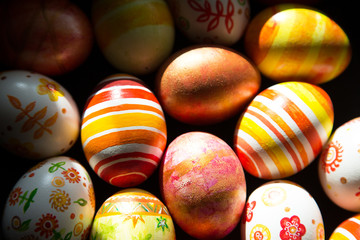 Easter eggs hand painted