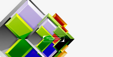 Glossy modern geometric background, abstract arrows composition