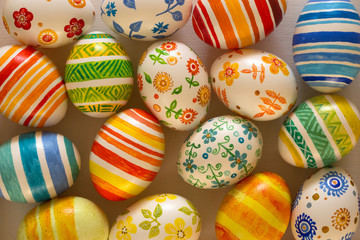 Easter eggs hand painted
