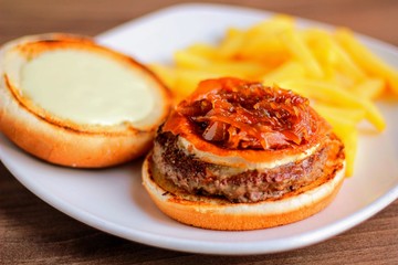 Hamburguesa queso de cabra