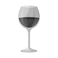 Vector illustration of wine and red logo. Set of wine and wineglass stock vector illustration.