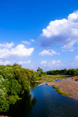 Krushna river at Arale, Satara, Maharashtra, India.
