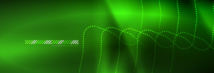 Shiny neon lights background, techno design, modern wallpaper for your project