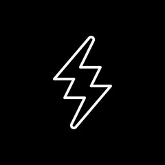 Fototapeta premium Lightning line icon