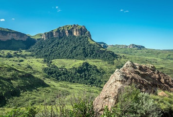 Die Drakensberge in Südafrika und Lesotho