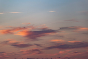 clouds at sunset