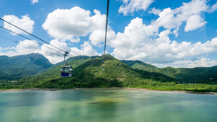 Funicular on Lantau Island