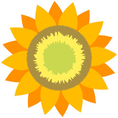 ひまわりのベクターイラスト