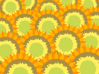 ひまわりのベクターイラスト