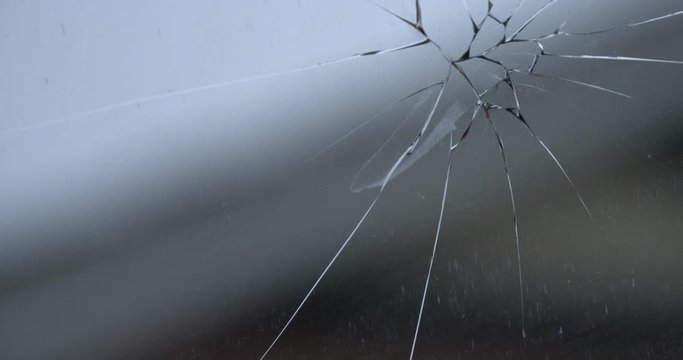 Large cracked windshield needing to be replaced 